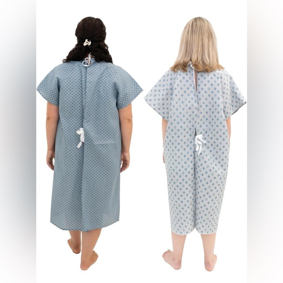 Hospital Gown Back Tie (2 pack) - Picture 2 of 4